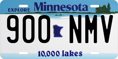 MN license plate 900NMV
