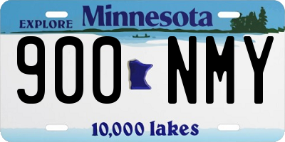 MN license plate 900NMY