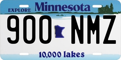 MN license plate 900NMZ