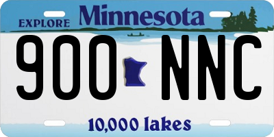 MN license plate 900NNC