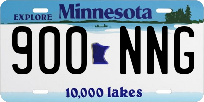MN license plate 900NNG