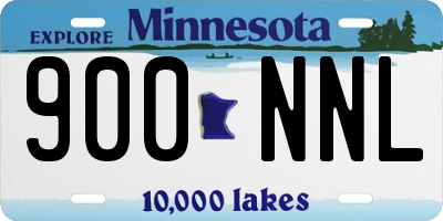 MN license plate 900NNL