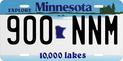 MN license plate 900NNM