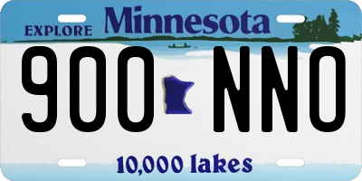 MN license plate 900NNO