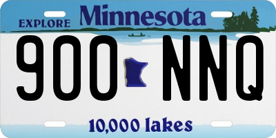 MN license plate 900NNQ