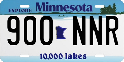 MN license plate 900NNR