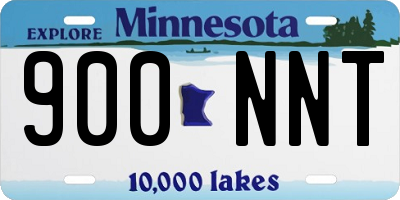 MN license plate 900NNT