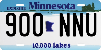 MN license plate 900NNU