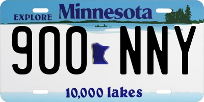 MN license plate 900NNY