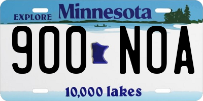 MN license plate 900NOA