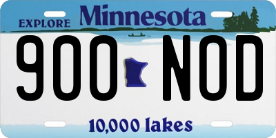 MN license plate 900NOD
