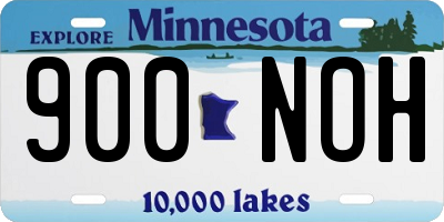 MN license plate 900NOH