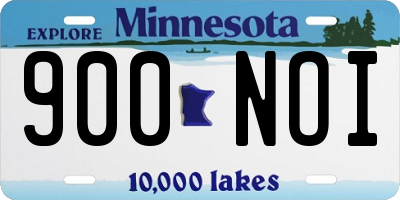 MN license plate 900NOI