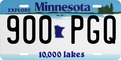 MN license plate 900PGQ