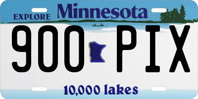 MN license plate 900PIX