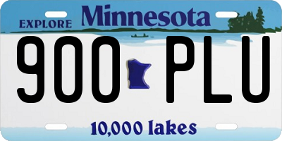 MN license plate 900PLU