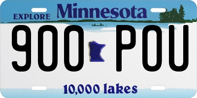 MN license plate 900POU
