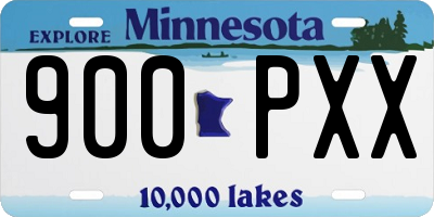 MN license plate 900PXX