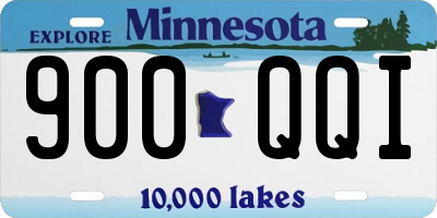 MN license plate 900QQI
