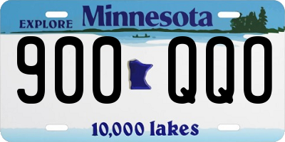 MN license plate 900QQO