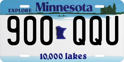 MN license plate 900QQU
