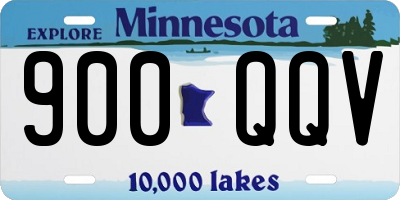 MN license plate 900QQV
