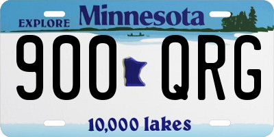 MN license plate 900QRG