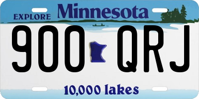 MN license plate 900QRJ