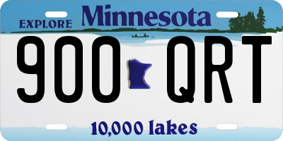 MN license plate 900QRT