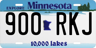 MN license plate 900RKJ