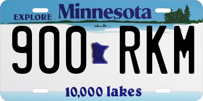 MN license plate 900RKM