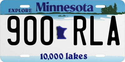 MN license plate 900RLA