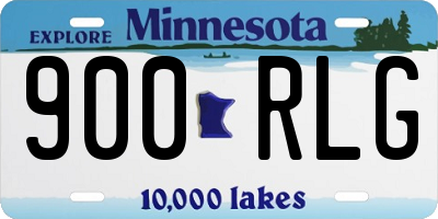 MN license plate 900RLG