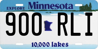 MN license plate 900RLI