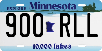 MN license plate 900RLL