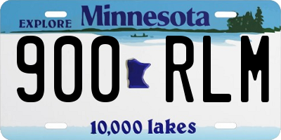 MN license plate 900RLM