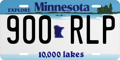 MN license plate 900RLP