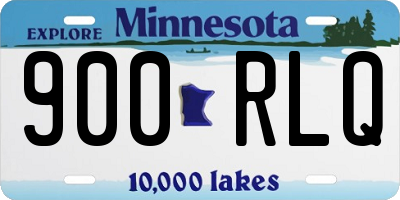 MN license plate 900RLQ