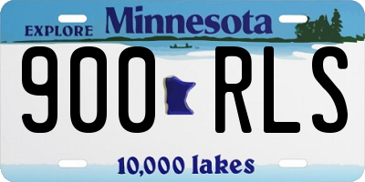 MN license plate 900RLS