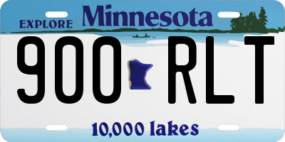 MN license plate 900RLT