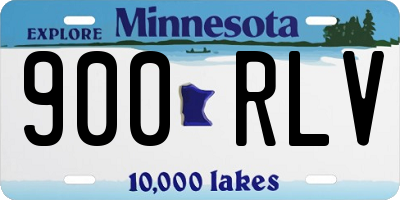 MN license plate 900RLV