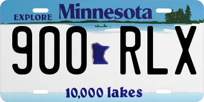 MN license plate 900RLX