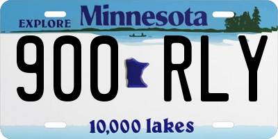 MN license plate 900RLY