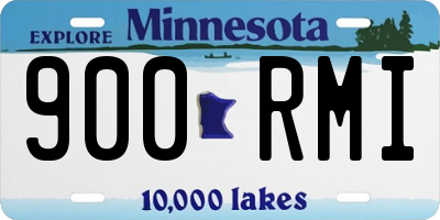 MN license plate 900RMI