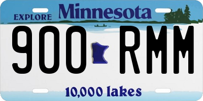 MN license plate 900RMM