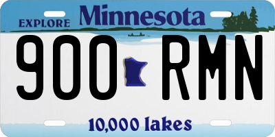 MN license plate 900RMN