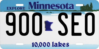 MN license plate 900SEO