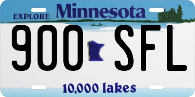 MN license plate 900SFL