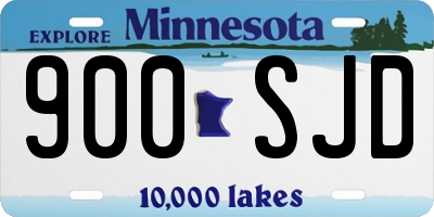 MN license plate 900SJD
