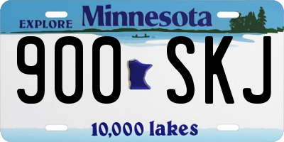 MN license plate 900SKJ